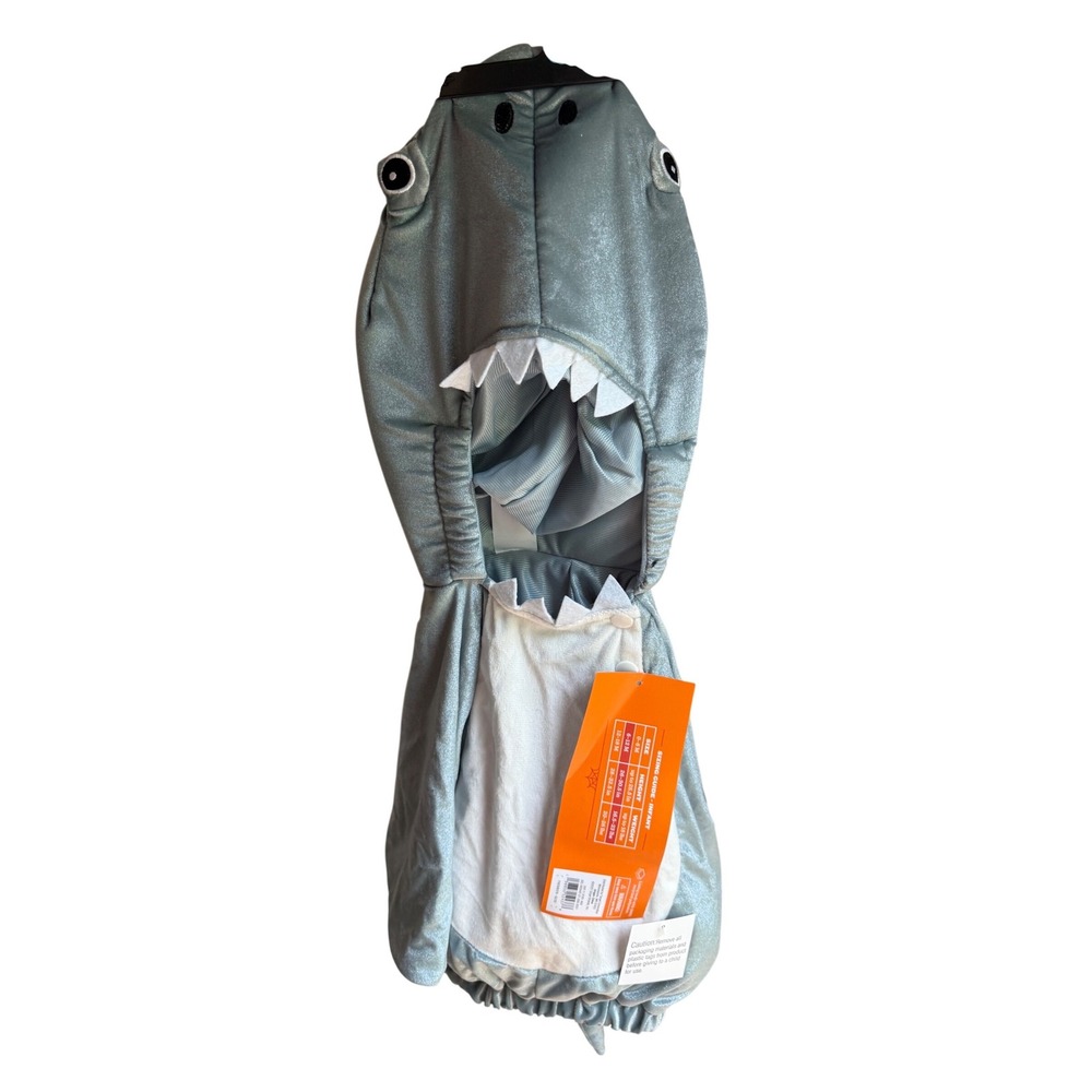 Hyde and EEK Boutique Infant Shark Halloween Costume Grey Silver 6-12 Months NEW